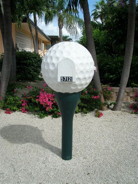 golf ball mailbox|golf themed mailboxes.